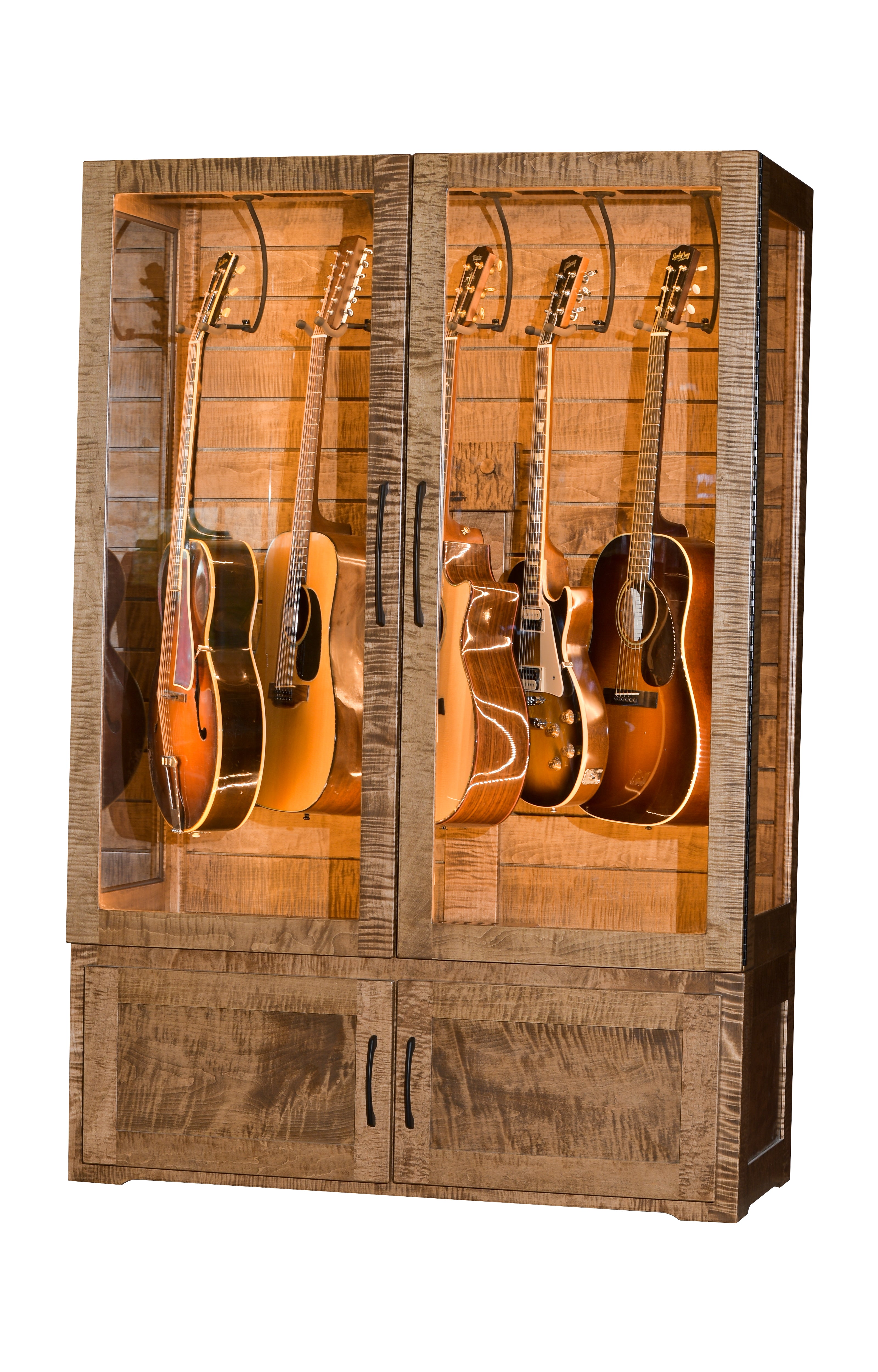 Humidified Guitar Display Cabinet